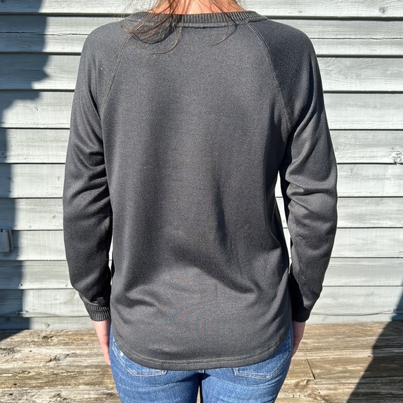 Splendid Anthropologie Sweater Long Sleeve Top Charcoal‎ Gray M - Picture 4 of 7